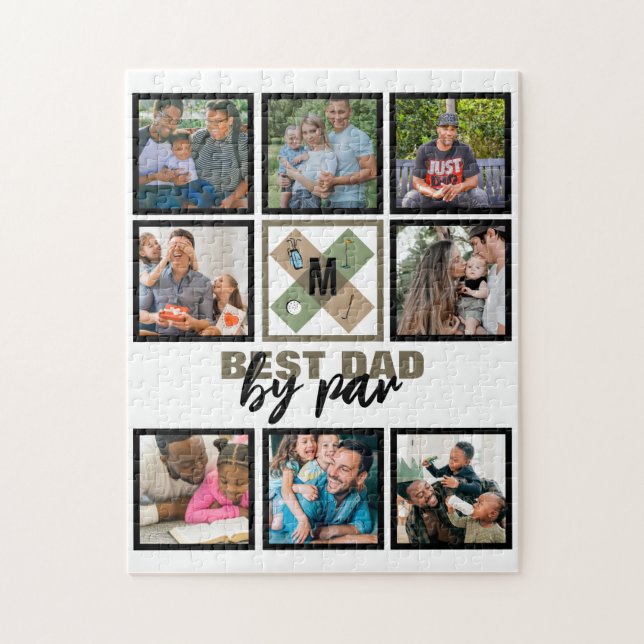 Puzzle Personalizado Padres Día Mejor Papá Por Collage de (Vertical)