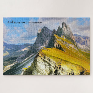 Puzzle Personalizado, paisaje montañoso Dolomitas, Italia
