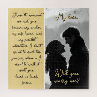 Puzzle Personalizado Pareja Foto Propuesta Te Casarás Con