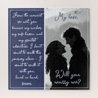 Puzzle Personalizado Pareja Foto Propuesta Te Casarás Con