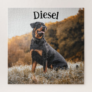 Puzzle Personalizado personalizado de Rottweiler Dog Masc
