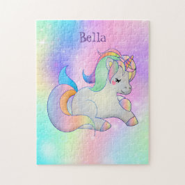 Puzzle Personalizado personalizado de unicornio arcoiris