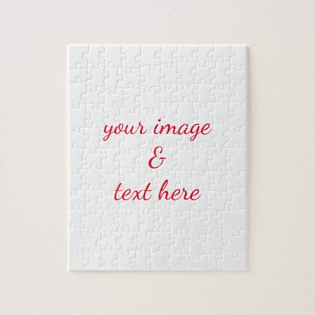 Puzzle Personalizado personalizado Su propia foto y texto (Vertical)