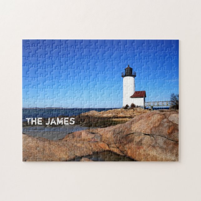 Puzzle Personalizado Photo Ocean Beach Lighthouse Jigsaw  (Horizontal)