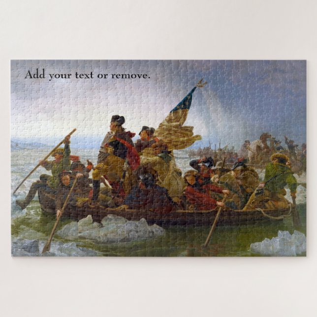 Puzzle Personalizado pintando "Washington cruzando el Del (Horizontal)
