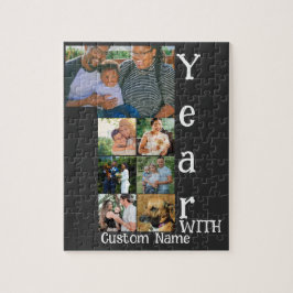 Puzzle Personalizado primer aniversario boda 7 collage de
