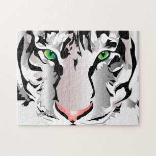 PUZZLE PERSONALIZADO PUZZLE-TIGER-BLANCO/GRIS