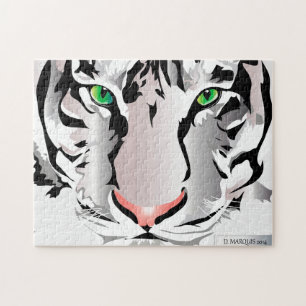 PUZZLE PERSONALIZADO PUZZLE-TIGER-BLANCO/GRIS