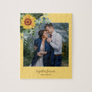 Puzzle Personalizado Recién Matrimonios Rústicos Eucalypt