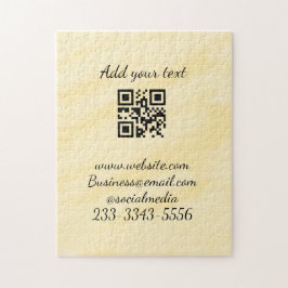 Puzzle personalizado simple código QR agregar su nombre t