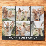 Puzzle Personalizado simple moderno 6 Collage de fotos<br><div class="desc">Crea una actividad divertida y memorable con nuestro Moderno Personalizado Sencillo 6 Collage de fotos Jigsaw Puzzle! Personalice este rompecabezas con seis de sus fotos favoritas para un diseño único y significativo. Perfecto para reuniones familiares, noches de caza o como un regalo de reflexión, combina el entretenimiento con un toque...</div>