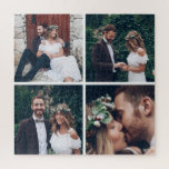 Puzzle Personalizado Square Collage Boda Foto<br><div class="desc">Crea tu propio rompecabezas con tu propio boda,  aniversario,  compromiso y fotos de eventos especiales.</div>