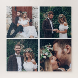 Puzzle Personalizado Square Collage Boda Foto