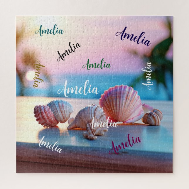 Puzzle Personalizado Summer Beach Elegant (Vertical)