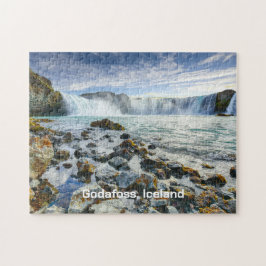 Puzzle Personalizado Texto Diosa Cascadas, Islandia