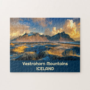 Puzzle Personalizado Texto Montañas Vestrahorn, Islandia