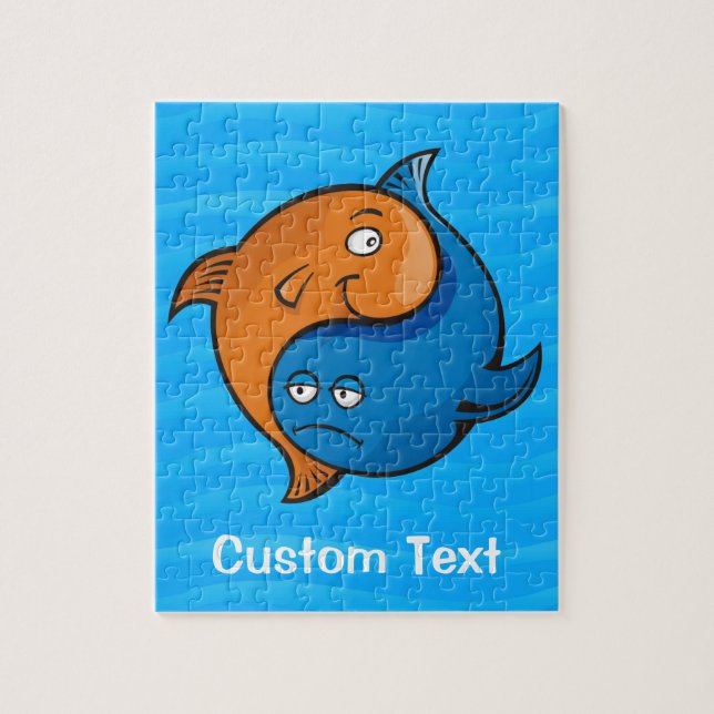 Puzzle Personalizado Yin Yang Fish (Vertical)