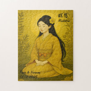 Puzzle Personalizado Zen Meditación ilustracion de Japón