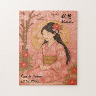 Puzzle Personalizado Zen Meditación ilustracion de Japón