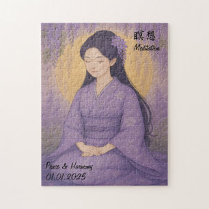 Puzzle Personalizado Zen Meditación ilustracion de Japón