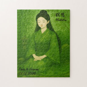 Puzzle Personalizado Zen Meditación ilustracion de Japón