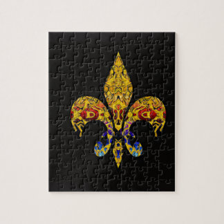 Puzzle Personalizar de la flor de lis él