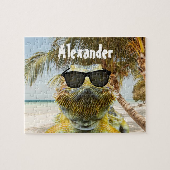 Puzzle Personalizar el divertido de la playa de verano (Horizontal)