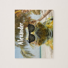 Puzzle Personalizar el divertido de la playa de verano