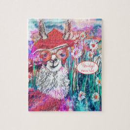 Puzzle Personalizar Feliz cumpleaños Mama Llama 