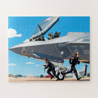 Puzzle Personalizar Nombre de Niños Pre Vuelo F-35 Lightn