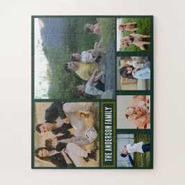 Puzzle Personalized 6‑Photo Family Name - Gift 