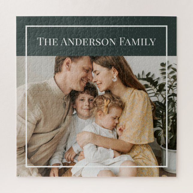 Puzzle Personalized Family Photo | Custom Family Name  (Vertical)