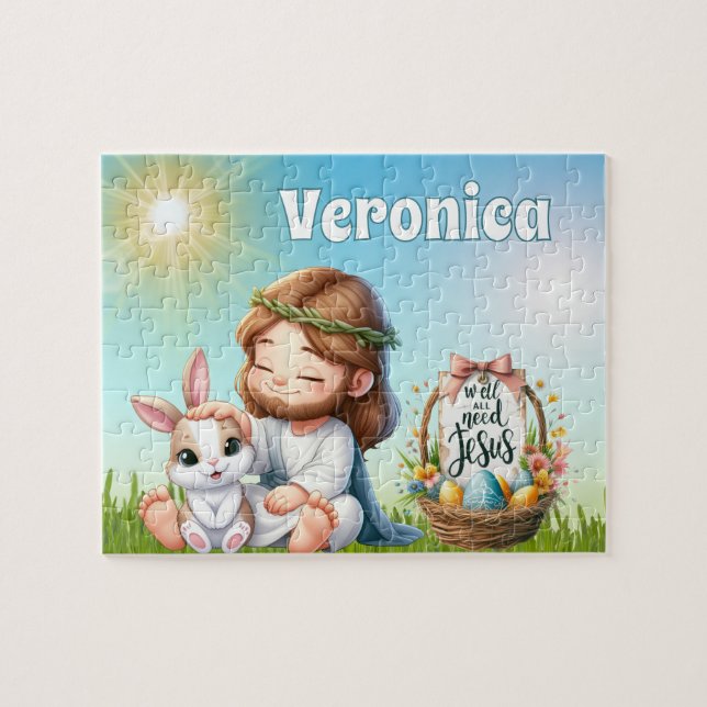 Puzzle Personalized He Is Risen Easter (Horizontal)