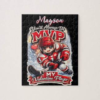 Puzzle Personalized Hockey MVP My Valentine Player