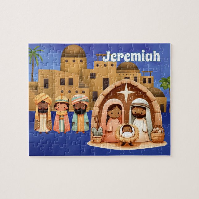 Puzzle Personalized Nativity  (Horizontal)