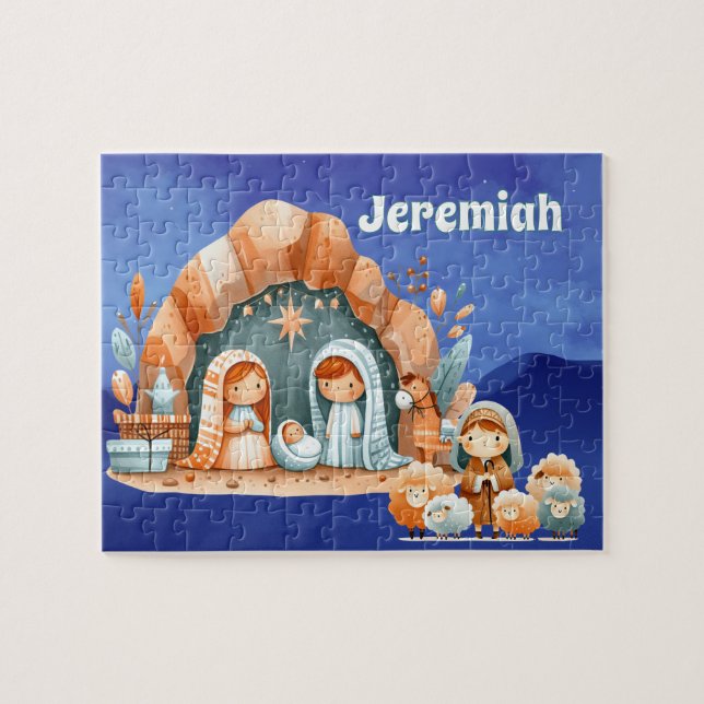 Puzzle Personalized Nativity  (Horizontal)