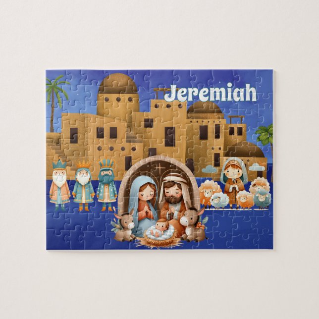 Puzzle Personalized Nativity  (Horizontal)