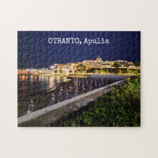 Puzzle Personalized Otranto by night, Apulia, Italy,