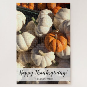 Puzzle Personalized Pumpkin farm photography Thanksgiving