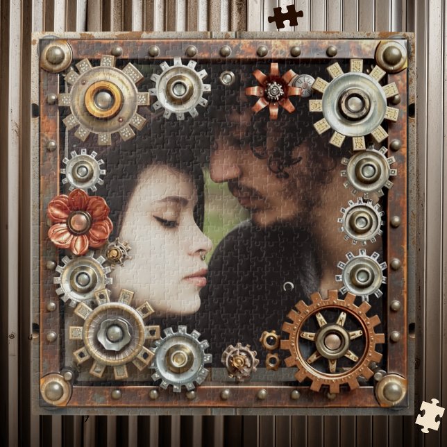 Puzzle Personalized Steampunk Romantic Photo (Subido por el creador)