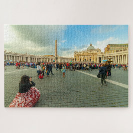 Puzzle Personas en la plaza San Pedro, Roma, Italia