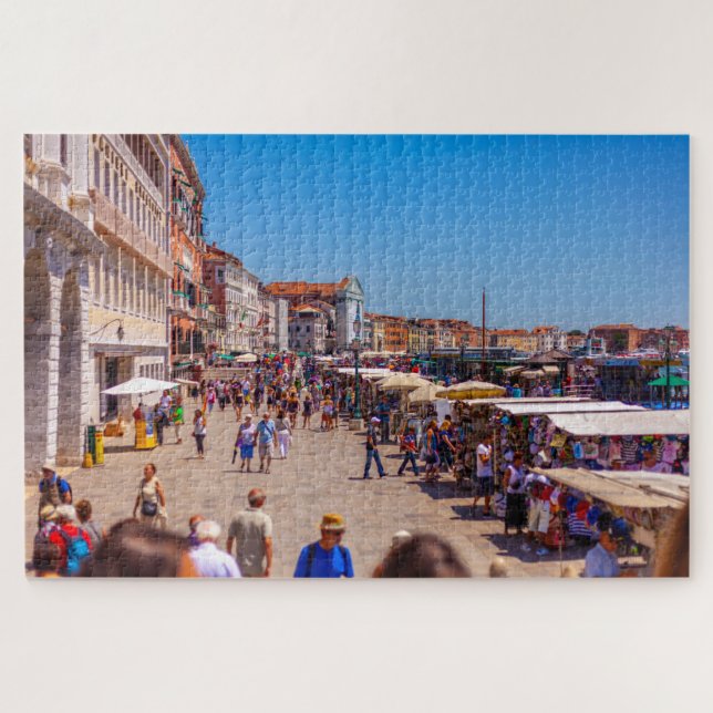 Puzzle Personas haciendo compras en Venecia, Italia (Horizontal)