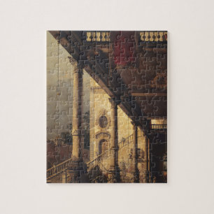 Puzzle Perspectiva con un pórtico por Canaletto