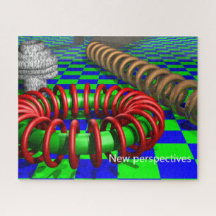 Puzzle Perspectiva geométrica Art Optical Illusion Guay