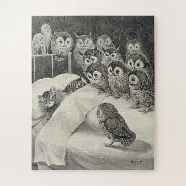 Puzzle Pesadilla de los gatos de Póster. Louis Wain (Vertical)