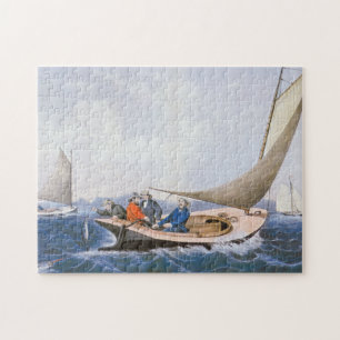 Puzzle Pesca con cebo de cuchara con cebo de cuchara para