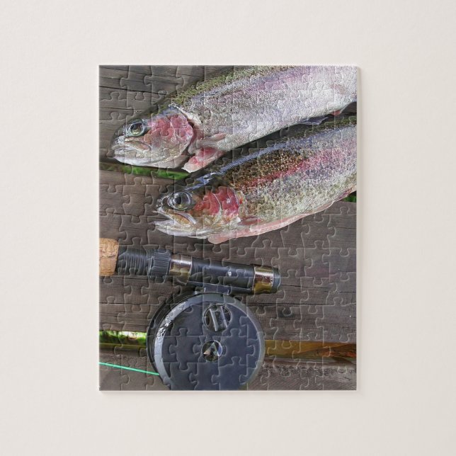 Puzzle Pesca con mosca de la trucha (Vertical)