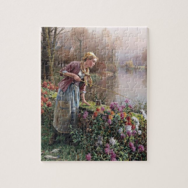 Puzzle Pesca de Chicas franceses en Bretaña (Vertical)