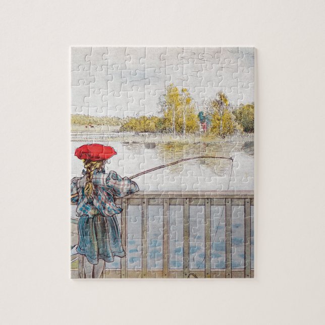 Puzzle Pesca de Lisbeth de Carl Larsson (Vertical)