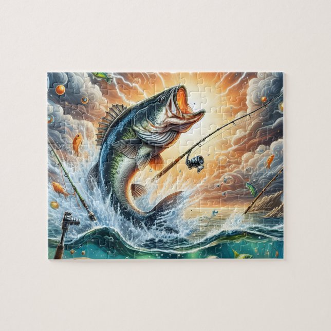 Puzzle Pesca de Lubina (Horizontal)